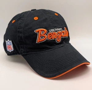 Cappello Berretto Vintage Cincinnati Bengals Reebok Strap Back Vintage NFL Y2K Nero Scritta - Foto 1 di 5