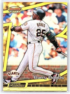 2001 BOWMAN'S BEST TOPPS FUSION REFRACTOR BARRY BONDS GIANTS - Picture 1 of 2