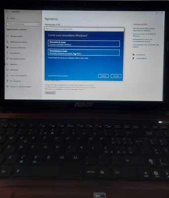 NOTEBOOK  ASUS MODELLO K53E COMPLETO DI BORSA NUOVA E 2 BATTERIE - Immagine 1 di 4