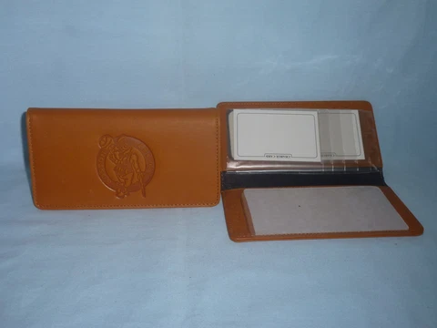 BOSTON CELTICS   Leather Checkbook   NEW   tan+ Cover