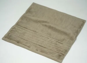Martha Stewart Collection Geometric Jacquard 100% Cotton Spa Washcloth - Sparrow - Picture 1 of 7