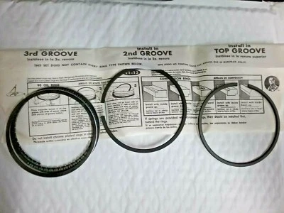 Anillos de pistón Toyota Celica Corona 1979-1980 parte #: 51064 STD-.010 Foto 1 de 2