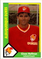 1990 CMC Albuquerque Dukes Minor League Baseball #26 Glenn Hoffman 