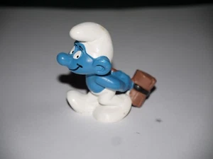 PEYO FIGURINE SCHTROUMPF AVEC MAILLET DANS LE DOS - Picture 1 of 3