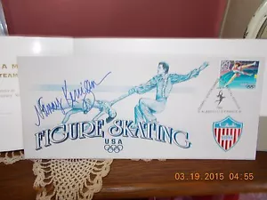OFFICIAL 1992 OLYMPIC WINTER GAMES SIGNED FIRST DAY COVER-NANCY KERRIGAN-MINT - Picture 1 of 4