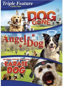 Family Triple Feature Dog Gone Angel Dog and Karate Dog DVD Brand New Sealed - Picture 1 of 1