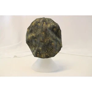 Metallic Stars Print Bouffant Surgical Dental Scrub Cap Chemo Hat - Picture 1 of 4