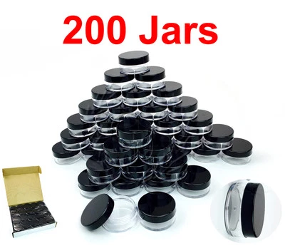 200 Packs 10 Gram/10ML High Quality Makeup Cream Cosmetic Sample Jar Containers - Image 1 of 4