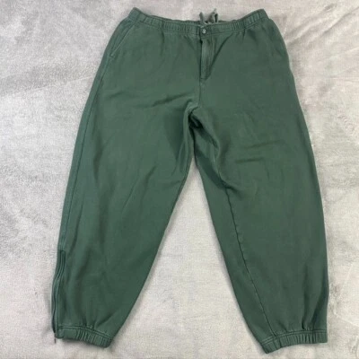 Pantalones LL Bean Para Hombres L Forrados de Vellón Senderismo Tobillo Cremallera Botón Cordón Exterior Foto 1 de 4