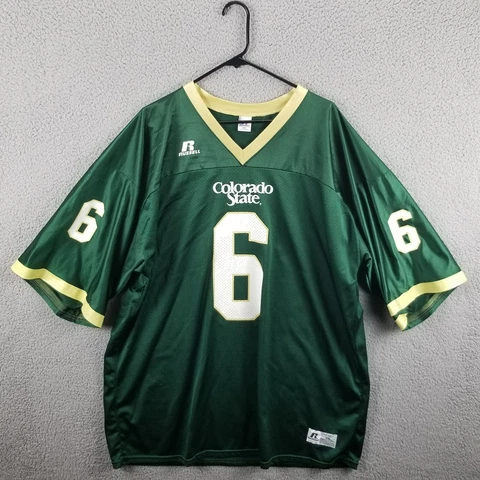 Vintage Russell Colorado State Jersey Men XXL Rams Football Rick Crowell Y2k #6 Cover