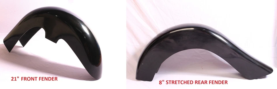 Guardabarros delantero y trasero Cholo Harley Davidson Heritage Classic Softail 21" FL Foto 1 de 4