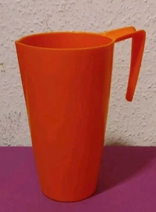 DDR PNEUMANT Großer HENKEL TOPF/ KANNE MESSBECHER in ORANGE 19 cm hoch VINTAGE - Bild 1 von 6