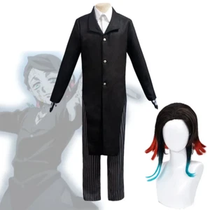 Anime Demon Slayer Enmu Dream Wig Kimetsu no Yaiba Halloween Cosplay Costumes  - Picture 1 of 8