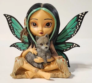 Jasmine Becket-Griffith Spirit Maidens Wolf Cub Moonheart - Spirit of Strength - Picture 1 of 6