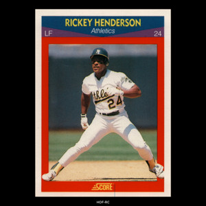 1990 Score Rickey Henderson HOF Super Star #90 NM-MINT