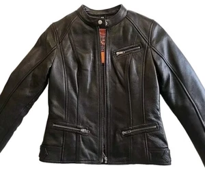 First Classics Jacket Leather Unisex Sz XS Black Premium Gear Zip Out Lining - Picture 1 of 8