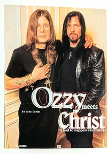 OZZY OSBOURNE & JON CHRIST / DANZIG / REVISTA PÁGINA COMPLETA PINUP RECORTE DE PÓSTER - Imagen 1 de 1