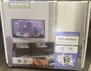 "Montaje de TV de pared interior Sanus Full Motion se adapta a televisores de hasta 22"" a 55"" SMF218B1" - Imagen 1 de 1