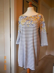 JOULES Sz16-18 Striped Tunic Dress - Ua to Ua 22ins/54cm - Picture 1 of 10