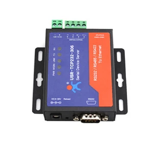 USR-TCP232-306 Ethernet Converter RS422/RS232/RS485 Serial Server Support DNS - Picture 1 of 7