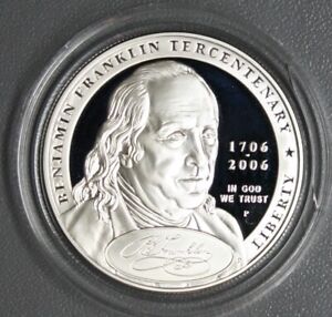 USA 2006 - 1 Dollar Benjamin Franklin Marshall Polierte Platte (16208-35)