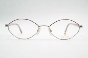 Vintage Aigner Mod. EA464 072 52[]19 135 Rot Silber eckig Brille eyeglasses NOS - Picture 1 of 6