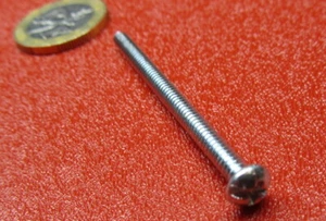 Zinc Plated Round Head Combination Drive Machine Screw 6-32 x 2.00", 300 pcs - Picture 1 of 7