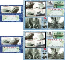 Tonga 2012 _ TITANIC - 100th Ann. of Disaster_ 2x Perforated + 2x Imperforated**