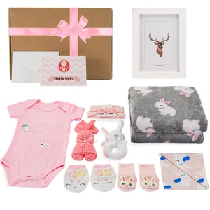 Baby Girl Gifts, Baby Shower Gifts for Girls, New Born Gift Basket Baby Gift - Picture 1 of 7