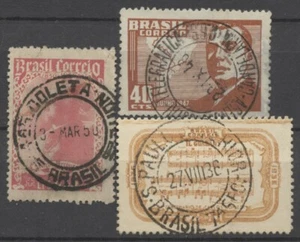 No: 75224 - BRAZIL - LOT OF 3 OLD STAMPS - NICE CANCELS!! - Picture 1 of 1