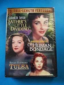 NEW - 3 Features: Father's Little Dividend / Of Human Bondage / Tulsa (DVD) - Picture 1 of 1