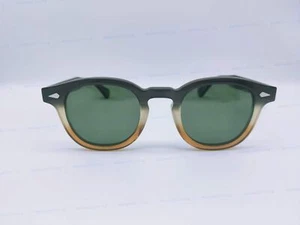 MOSCOT LEMTOSH GREY BROWN FADE Green Lenses Sun Glasses 46-24-145 - Picture 1 of 6