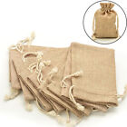 Natural Burlap Gift Bag Jute Hessian Drawstring Bag Pouch Wedding Party Favors