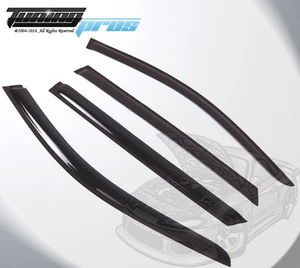 For Mercedes-Benz E320 Wagon 2003-2009 Black Window Rain Guards Visor 4pcs Set - Picture 1 of 3