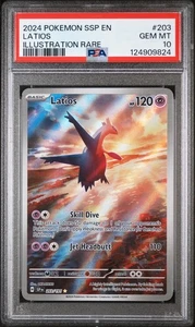Pokemon SSP Latios 203 PSA 10 und Latias EX 239 PSA 8 Sequential graded Numbers - Bild 1 von 4