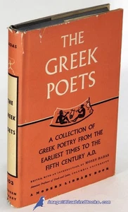 The Greek Poets edited by Moses HADAS: VG+ Modern Library hardcover/VG DJ 89458 - Imagen 1 de 1