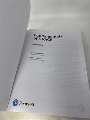 Fundamentals Of HVACR Fourth Edition *Bound Loose-Leaf. Pearson - Image 1 of 4