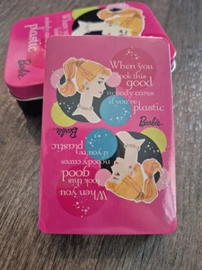 Barbie 50th Anniversary Playing Cards in Metal Tin 2008, Cards Factory Sealed - Picture 1 of 5