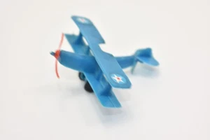 1970's WW1 Bi Plane Plastic Figurine Toy - Picture 1 of 5