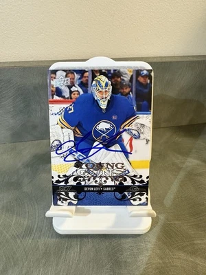 Devon Levi Signed/Autographed 2023-24 UD Young Guns Retro #T-45 IP Auto Sabres - Image 1 of 2