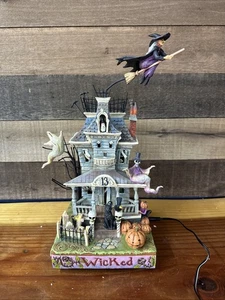 Jim Shore WICKED Deluxe Haunted House #4010356 with Sound/Light in Box - Picture 1 of 10