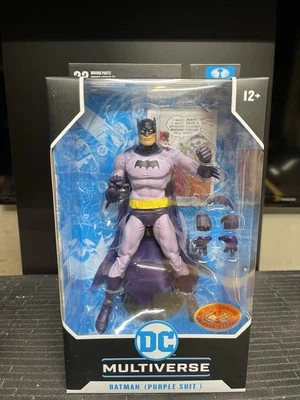 Cómics de detectives McFarlane DC Multiverse rojo platino Batman (traje púrpura) #241 Foto 1 de 4