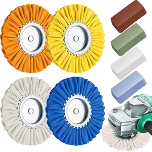 8 Zoll Airway Polierscheiben Aluminium Rad Polierset im Durchmesser 5/8 Zoll A - Bild 1 von 12