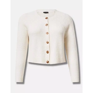 Torrid Women's Plus Size Pristine Vegan Cashmere Cardigan Sweater Size 4 4X New - Picture 1 of 7