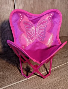 Barbie ~Chair Flair~ Butterfly Chair - Hot Pink & Purple Glitter - Picture 1 of 6