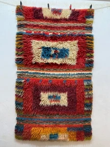 Vintage Fabulous Hand Knotted Turkey Tulu Wool Rug Carpet Floor Area 163x95 Cm - Picture 1 of 17