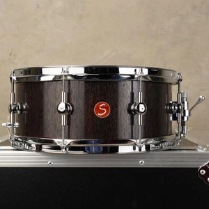 Sugar Percussion 14"x 6" Mahogany Snare Drum w/ Ahead Armor Case #56476 - Imagen 1 de 20