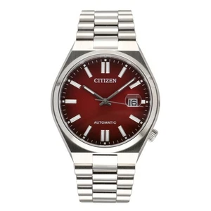 CITIZEN TSUYOSA Collection 8210-S126967 Red Dial Automatic Mens Watch SS Date - Picture 1 of 7
