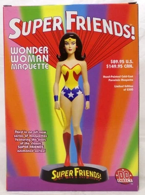 DC Direct Super Friends 2003! Maqueta Wonder Woman 9" 0283/2300 con caja Foto 1 de 4