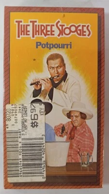 The Three Stooges Potpourri (VHS, 1988) NEW/SEALED RARE Hard to Find - Image 1 of 4